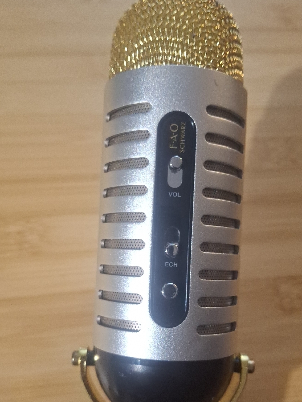FAO Swartz Silver & Gold Microphone